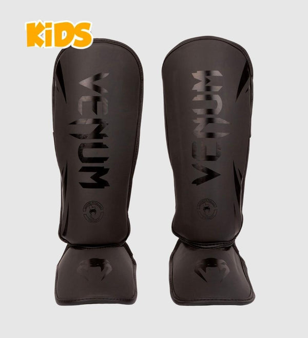 Protège-tibias Venum Challenger Kickboxing Enfant – Noir