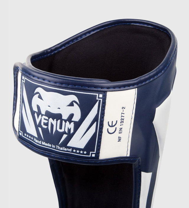 Venum Schienbeinschoner Elite – Marineblau/Weiß – Schienbeinschoner