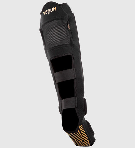 Venum Kickbox-Schienbeinschoner Kontact Evo – Schwarz/Gold – Schienbeinschoner