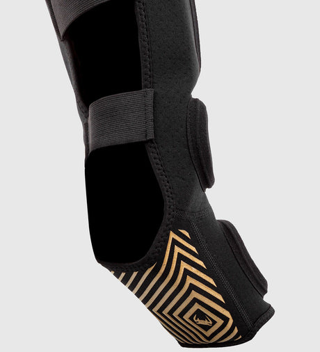 Venum Kickbox-Schienbeinschoner Kontact Evo – Schwarz/Gold – Schienbeinschoner