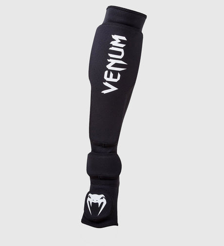 Venum Kickbox-Schienbeinschoner Kontact Evo – Schwarz/Weiß – Schienbeinschoner