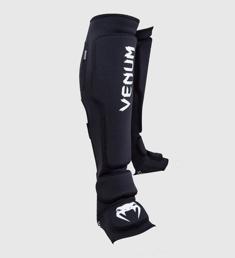 Venum Kickbox-Schienbeinschoner Kontact Evo – Schwarz/Weiß – Schienbeinschoner