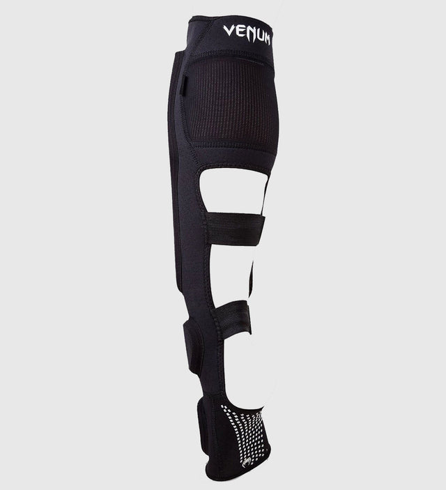 Venum Kickbox-Schienbeinschoner Kontact Evo – Schwarz/Weiß – Schienbeinschoner