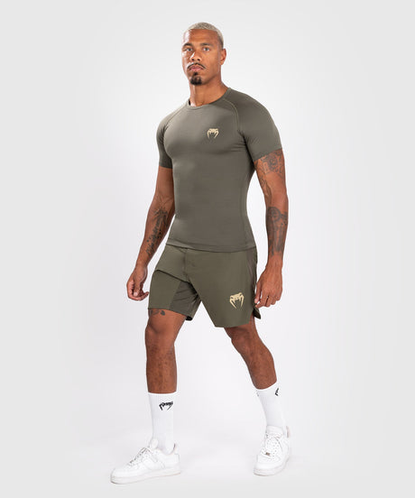 Venum Rashguard Contender Kurzarm – Khaki Grün – Rashguard