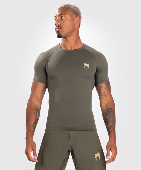 Venum Rashguard Contender Kurzarm – Khaki Grün – Rashguard