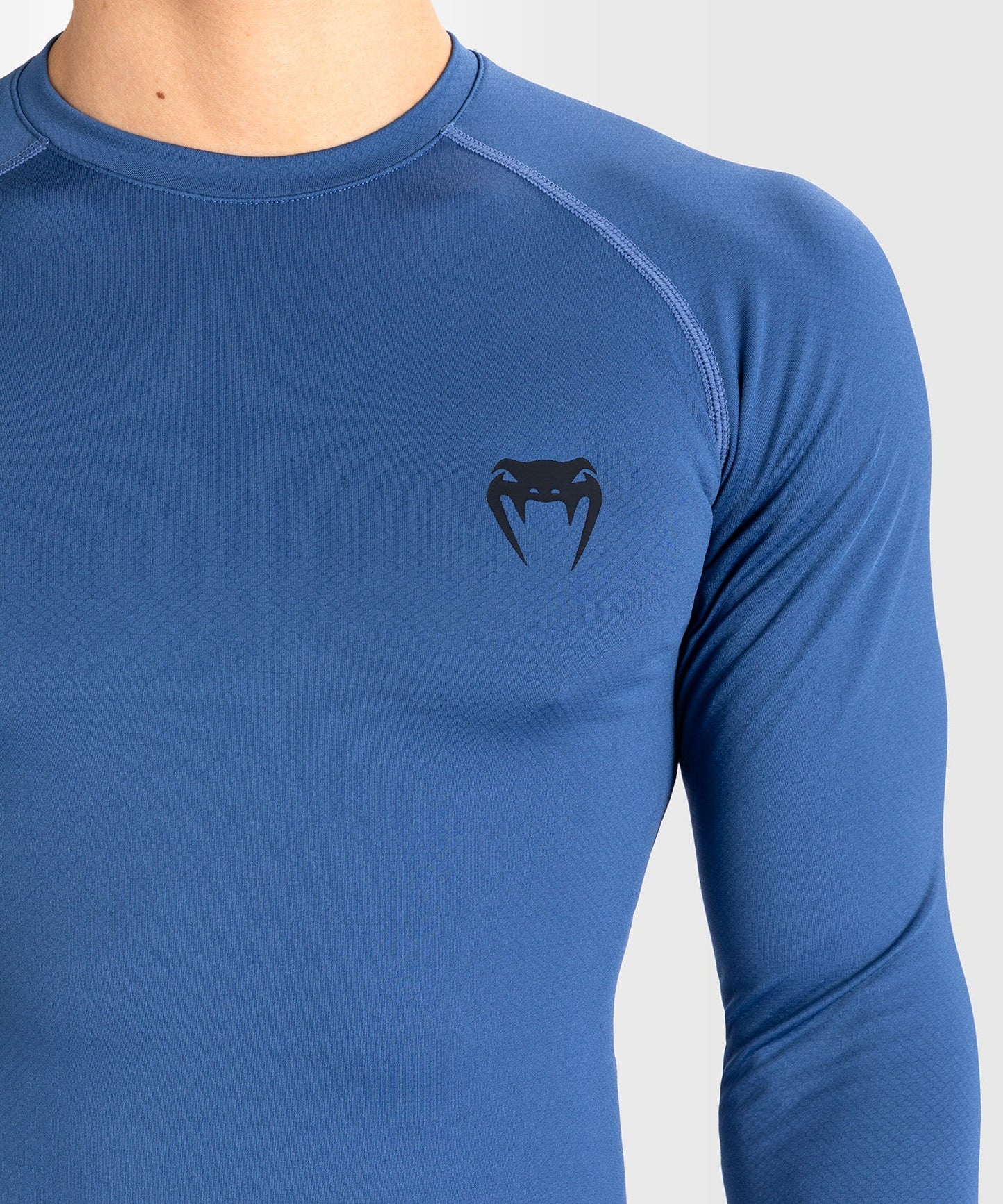 Venum Rashguard Contender Lange Mouwen - Blauw - Rashguard