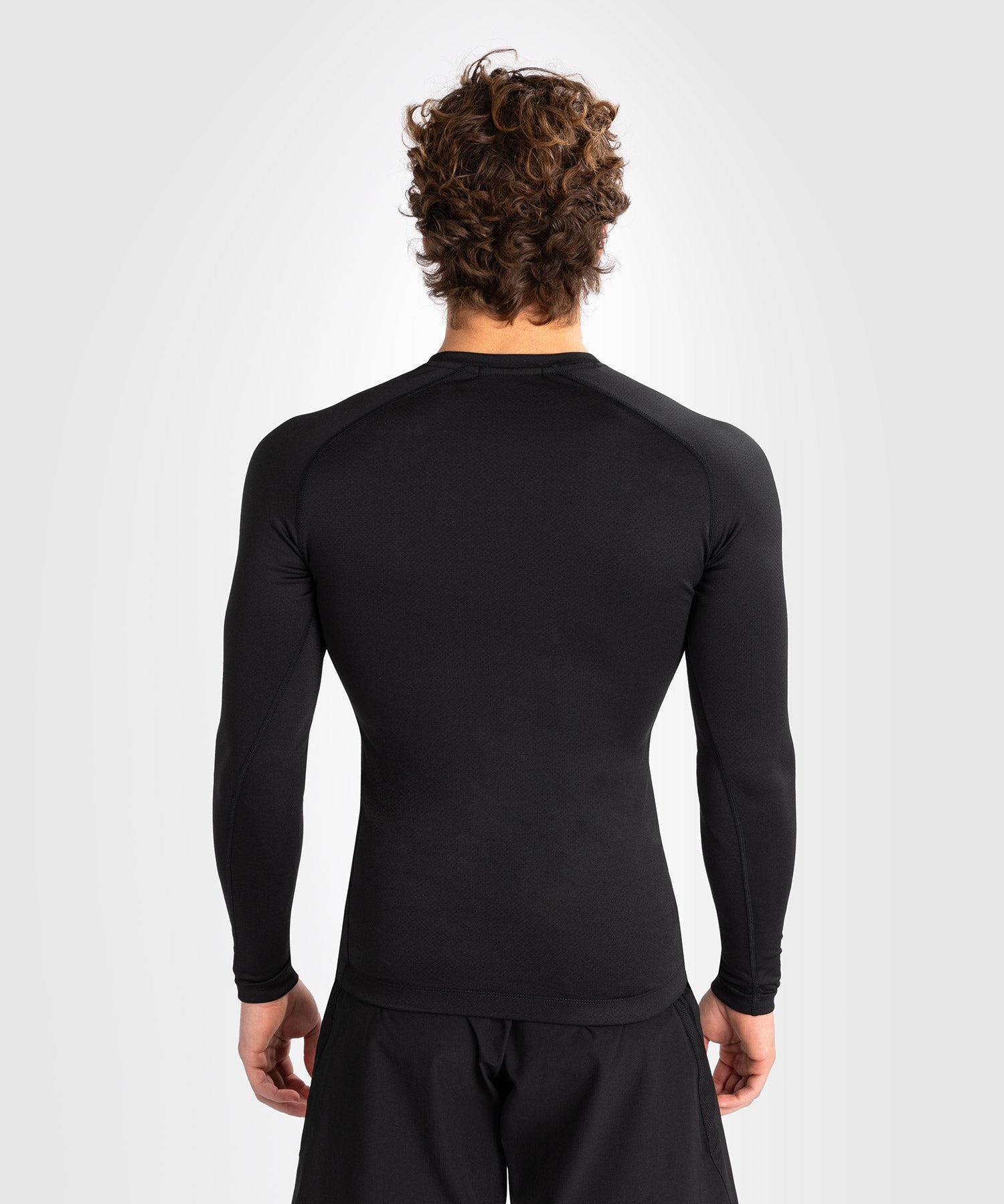 Venum Rashguard Contender Lange Mouwen - Zwart/Wit - Rashguard