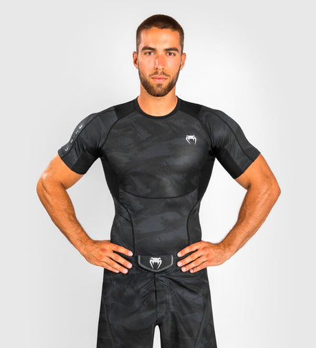 Rashguard Venum Electron 3.0 manches courtes – Noir – Rashguard