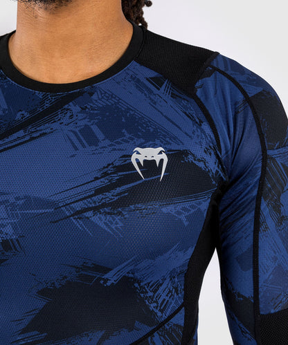 Venum Rashguard Electron 3.0 Lange Mouwen - Blauw - Rashguard