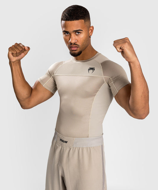 Venum Rashguard G-Fit Air Korte Mouwen - Zand - T-Shirt