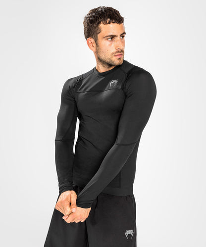 Venum Rashguard G-Fit Air Lange Mouwen - Zwart/Zwart - T-Shirt