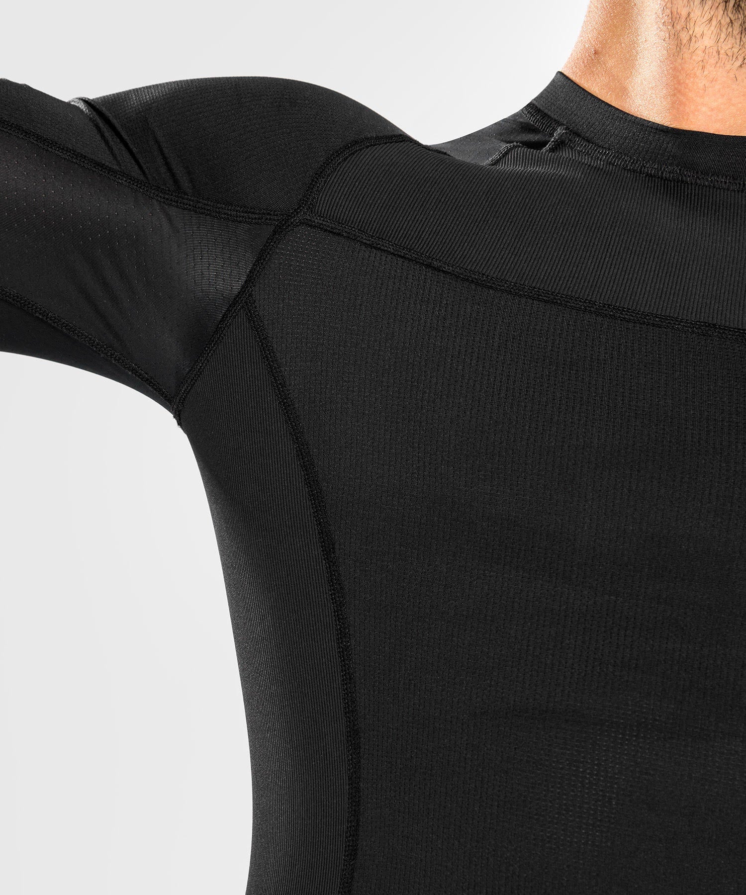 Venum Rashguard G-Fit Air Lange Mouwen - Zwart/Zwart - T-Shirt