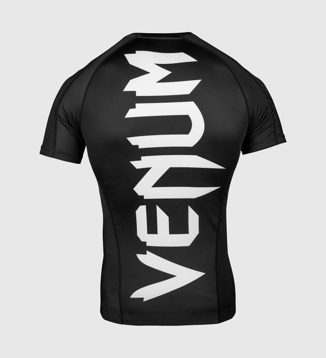 Venum Rashguard Giant Kurzarm – Schwarz/Weiß – T-Shirt