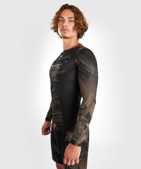 Rashguard Venum Gorilla Jungle manches longues – Noir/Marron