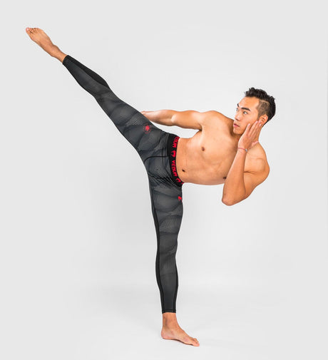 Venum Spats Phantom - Schwarz/Grau/Rot - Spats