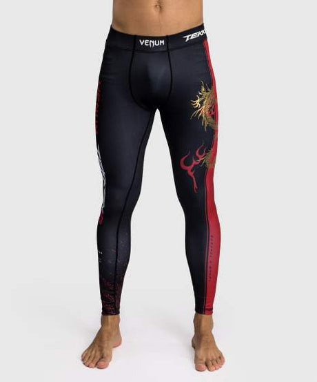 Venum x TEKKEN 8 - Spats - Marshall Law - Schwarz/Rot/Gold