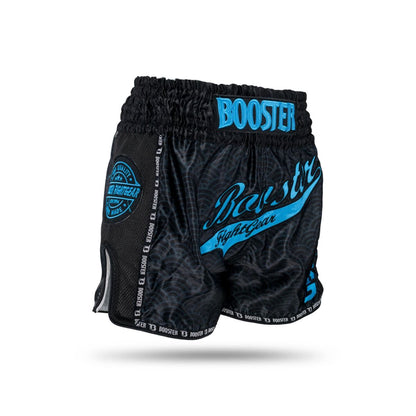 Short de Muay-Thaï Booster Slugger Wave - Noir/Bleu