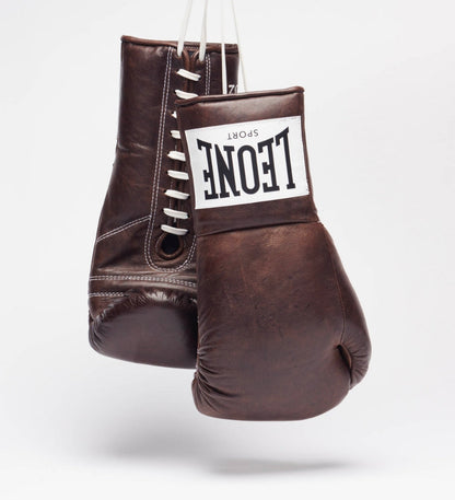 Gants de boxe Leone Sport avec laçage - Romeo Vintage Moro