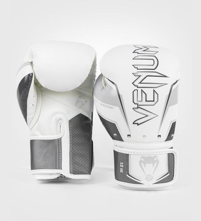 Gants de boxe Venum Elite Evo - Blanc/Gris