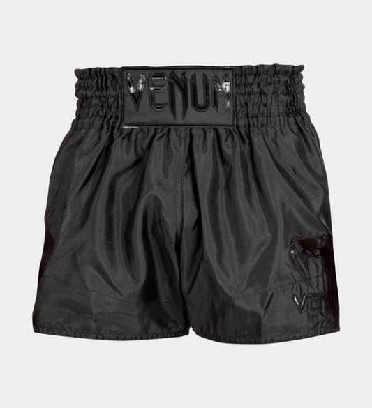 Short de Muay-Thaï Venum Classic - Noir/Noir