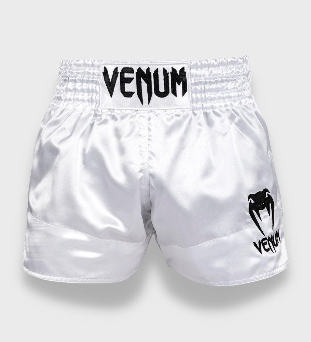 Short de Muay-Thaï Venum Classic - Blanc/Noir