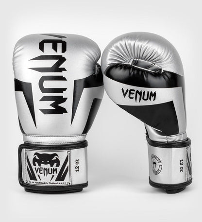 Gants de boxe Venum Elite - Argent/Noir