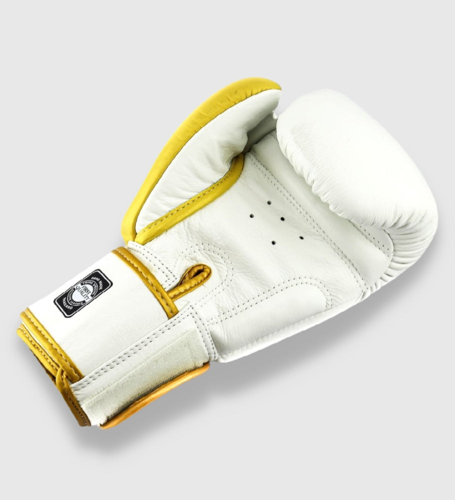 Gants de boxe Twins BGVL8 - Blanc/Doré