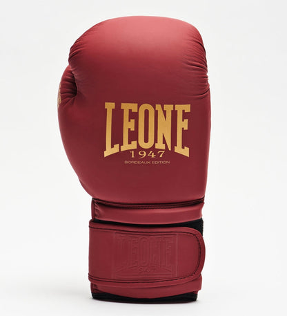 Gants de boxe Leone GN059X - Bordeaux/Doré