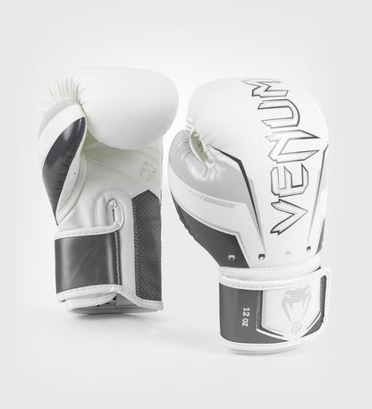 Gants de boxe Venum Elite Evo - Blanc/Gris