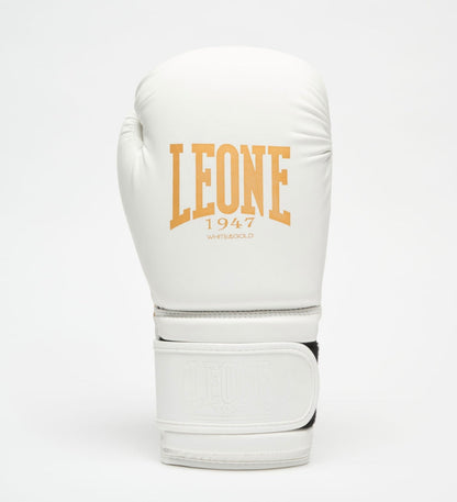 Gants de boxe Leone GN059W - Blanc/Doré