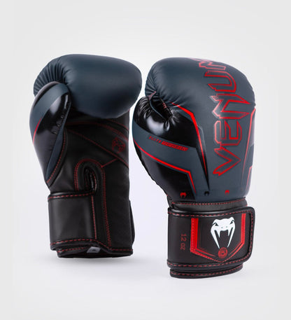 Gants de boxe Venum Elite Evo - Bleu Marine/Noir/Rouge