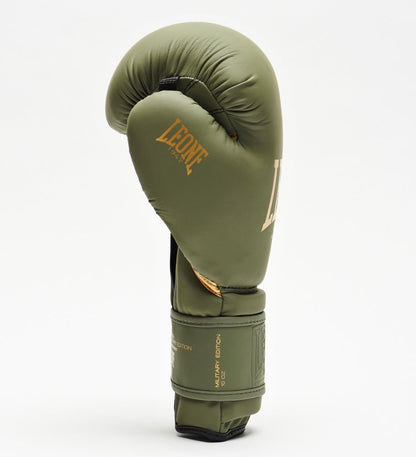 Gants de boxe Leone GN059G - Kaki/Doré