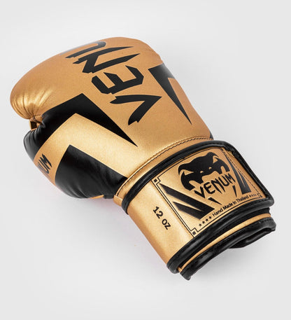 Gants de boxe Venum Elite - Doré/Noir