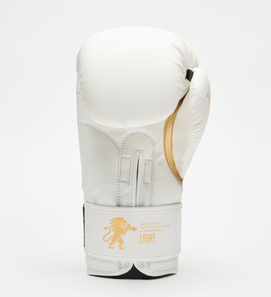 Gants de boxe Leone GN059W - Blanc/Doré