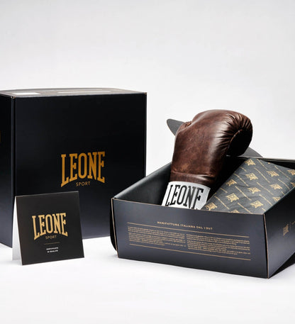 Gants de boxe Leone Sport avec laçage - Romeo Vintage Moro