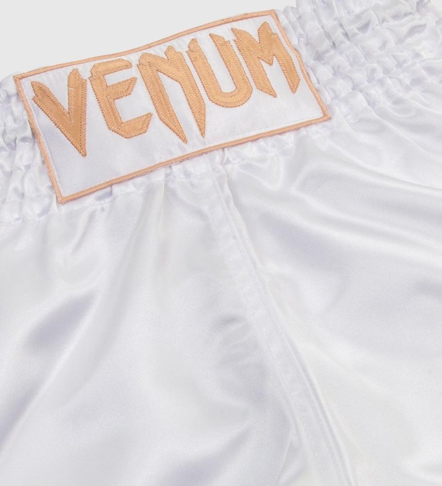 Short de Muay-Thaï Venum Classic - Blanc/Doré