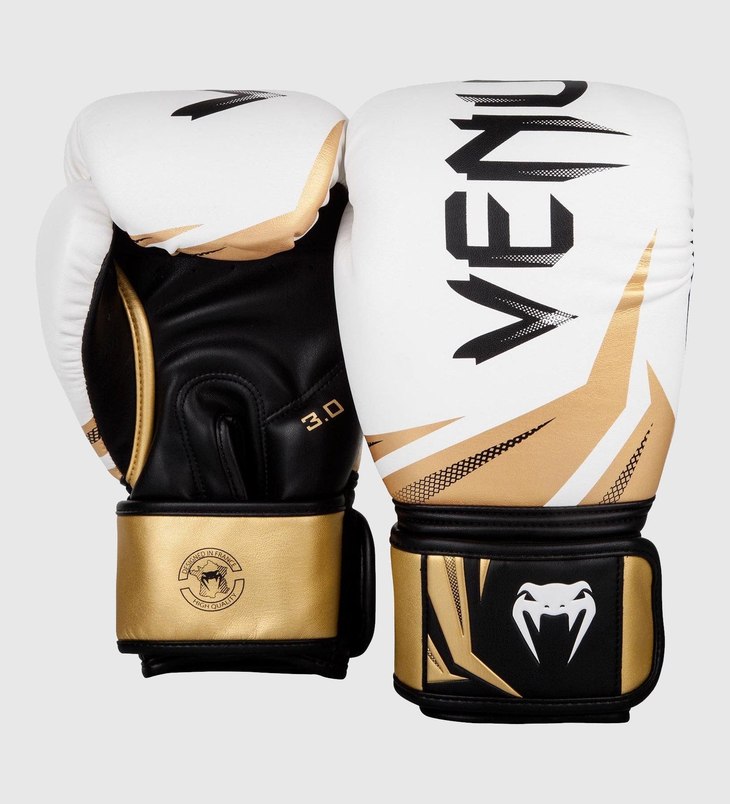 Gants de boxe Venum Challenger 3.0 - Blanc/Doré/Noir