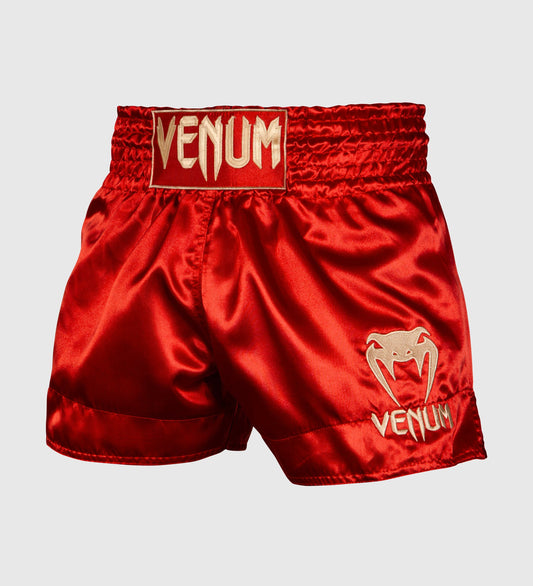 Short de Muay-Thaï Venum Classic - Rouge/Doré