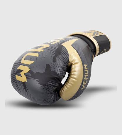 Gants de boxe Venum Elite - Dark Camo/Doré