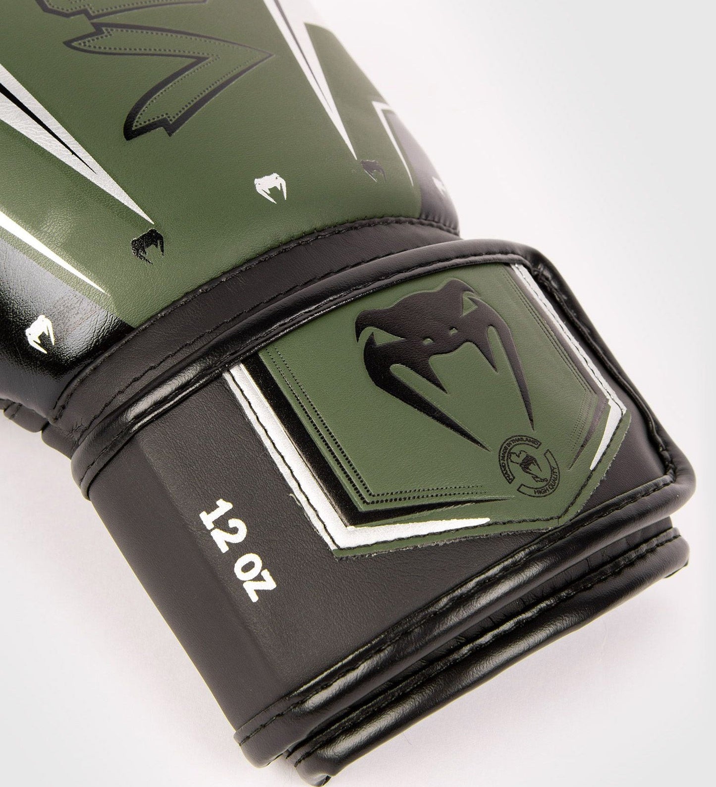 Gants de boxe Venum Elite Evo - Vert/Argent/Noir