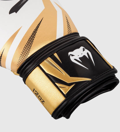 Gants de boxe Venum Challenger 3.0 - Blanc/Doré/Noir